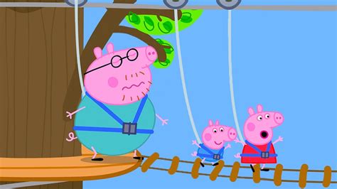 the very wobbly bridge Peppa Pig